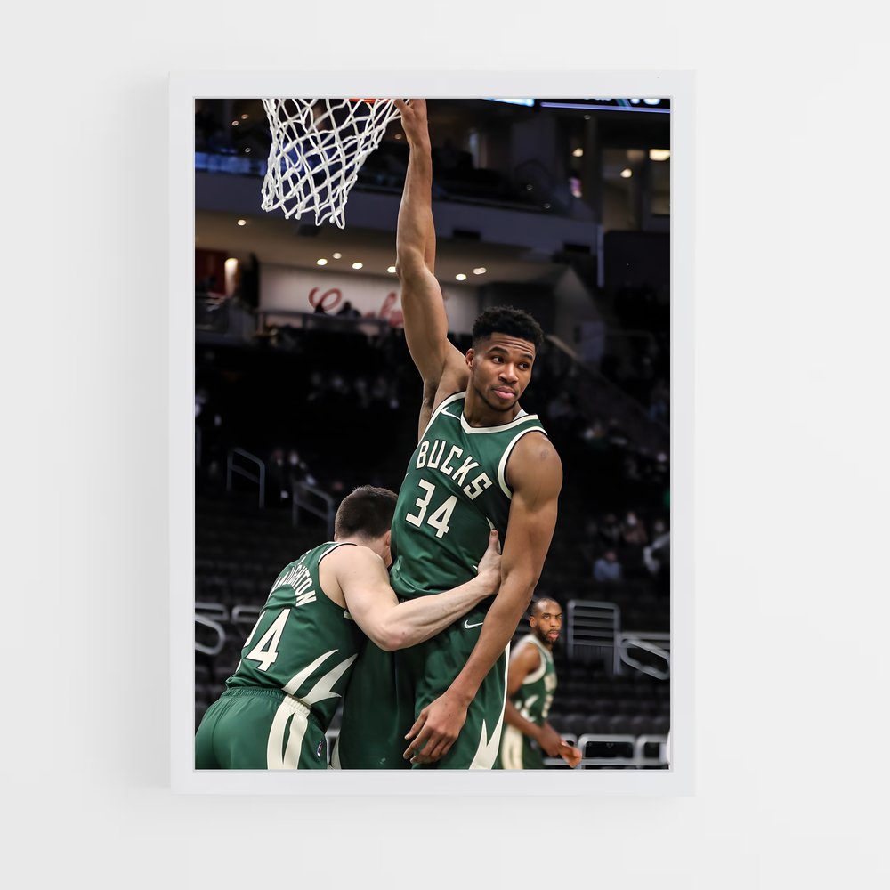 Poster Milwaukee bucks Envolée – affiche Basketball (vue 3)